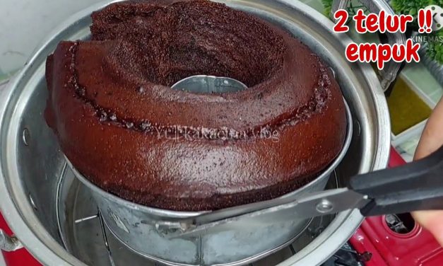 Brownies Kukus 2 Telur Takaran Gelas Anti Gagal, Camilan Simpel