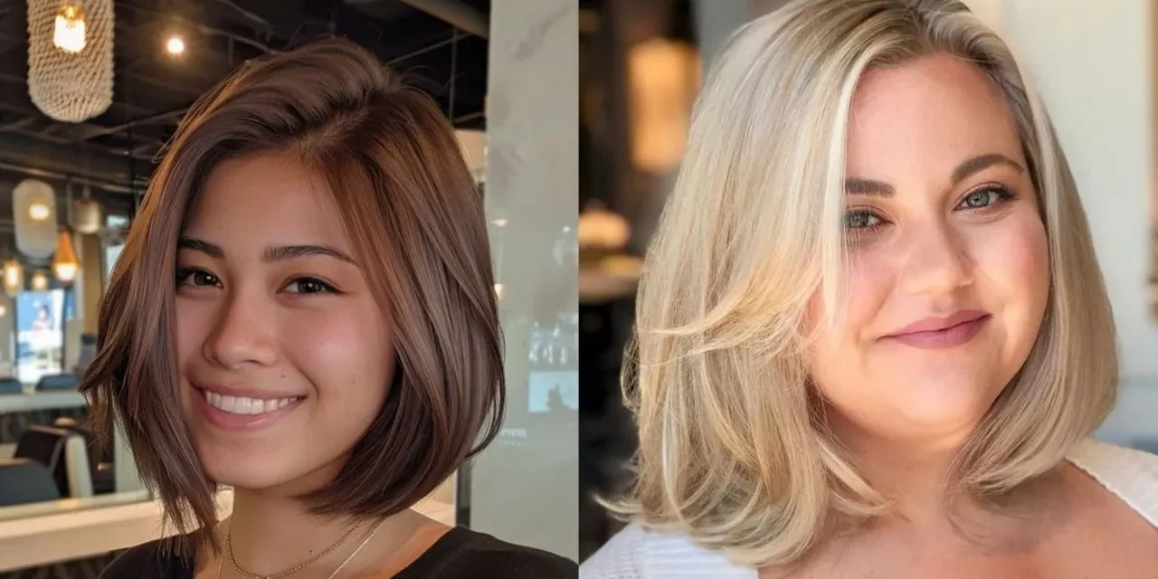 Tampil Slim Dengan Layered Bob Untuk Wajah Bulat