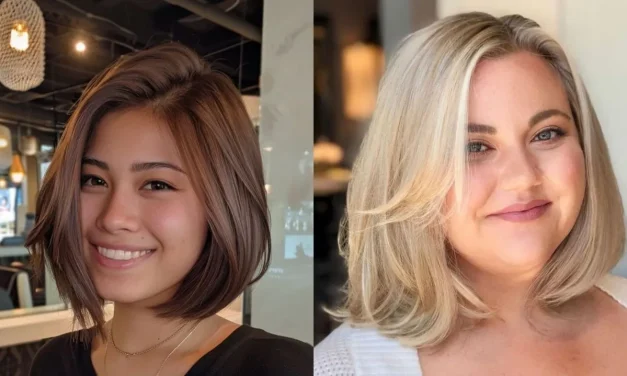 Tampil Slim Dengan Layered Bob Untuk Wajah Bulat